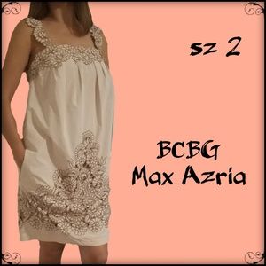 BCBG Max Azria Cream Cutout Dress size 2